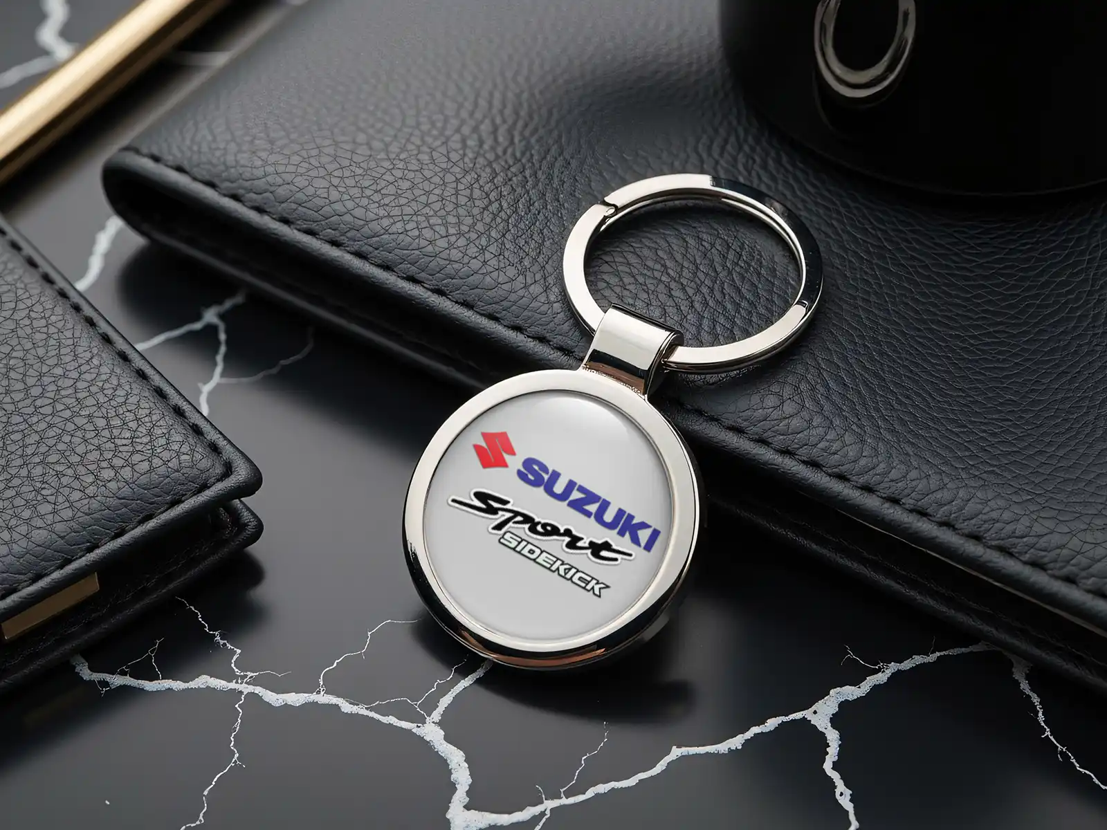 Suzuki Llavero Moto Anillo Metal Racing